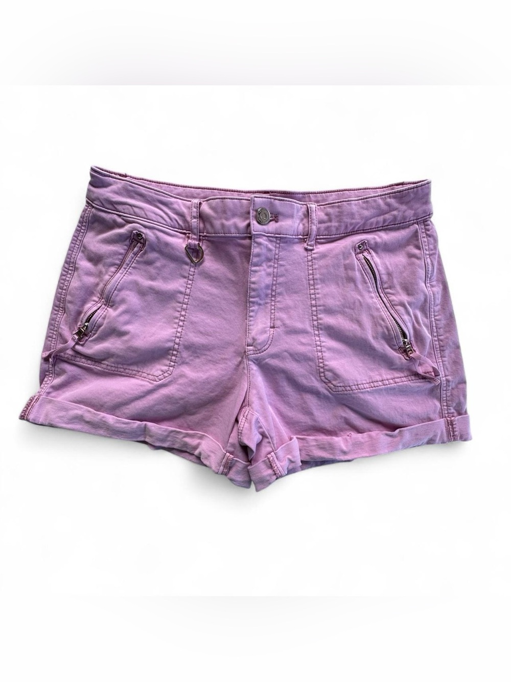 WHBM White House Black Market Pret-a-Play Mid-Rise Shorts Lavender Pink Size 10